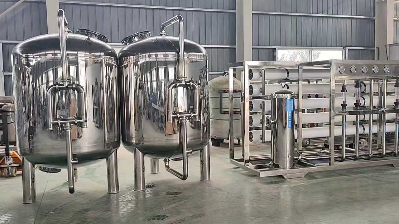 乌烈镇全不锈钢10T双级反渗透设备饮料厂定制